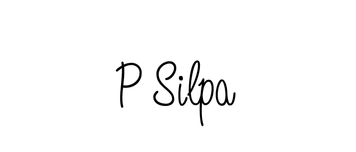 How to make P Silpa signature? Angelique-Rose-font-FFP is a professional autograph style. Create handwritten signature for P Silpa name. P Silpa signature style 5 images and pictures png