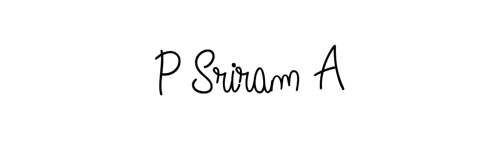 Also we have P Sriram A name is the best signature style. Create professional handwritten signature collection using Angelique-Rose-font-FFP autograph style. P Sriram A signature style 5 images and pictures png