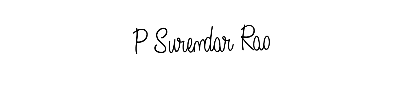 Also You can easily find your signature by using the search form. We will create P Surendar Rao name handwritten signature images for you free of cost using Angelique-Rose-font-FFP sign style. P Surendar Rao signature style 5 images and pictures png