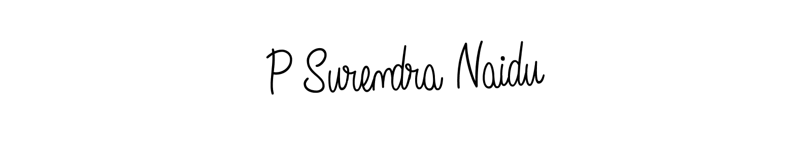 P Surendra Naidu stylish signature style. Best Handwritten Sign (Angelique-Rose-font-FFP) for my name. Handwritten Signature Collection Ideas for my name P Surendra Naidu. P Surendra Naidu signature style 5 images and pictures png
