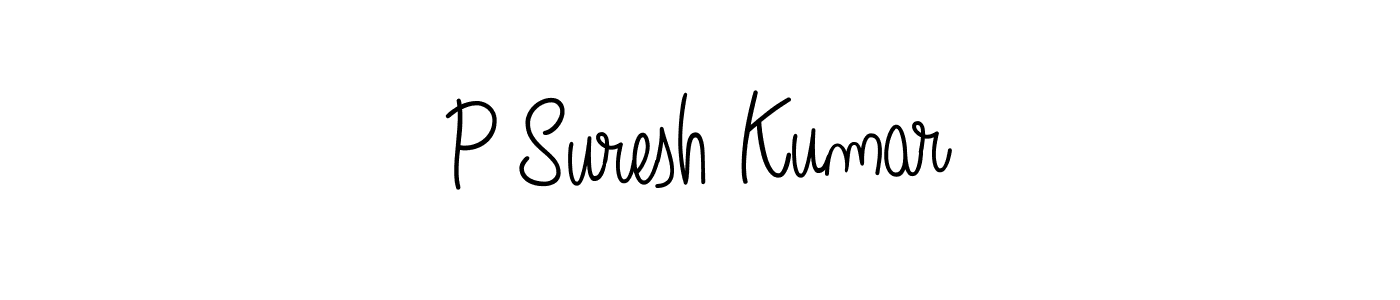 Also we have P Suresh Kumar name is the best signature style. Create professional handwritten signature collection using Angelique-Rose-font-FFP autograph style. P Suresh Kumar signature style 5 images and pictures png