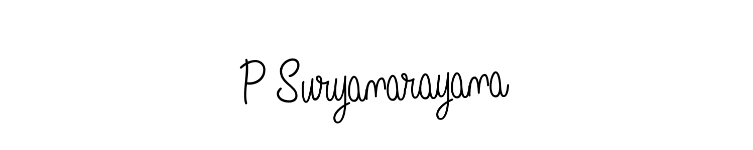 How to Draw P Suryanarayana signature style? Angelique-Rose-font-FFP is a latest design signature styles for name P Suryanarayana. P Suryanarayana signature style 5 images and pictures png