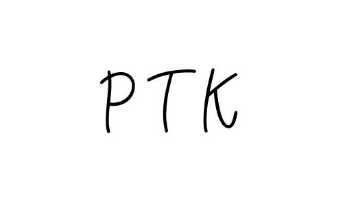 P T K stylish signature style. Best Handwritten Sign (Angelique-Rose-font-FFP) for my name. Handwritten Signature Collection Ideas for my name P T K. P T K signature style 5 images and pictures png