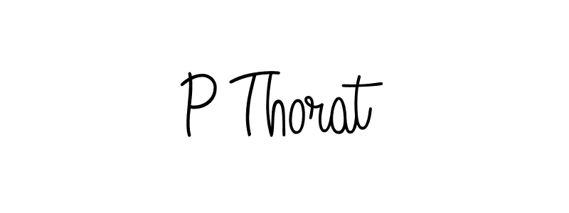 Make a beautiful signature design for name P Thorat. Use this online signature maker to create a handwritten signature for free. P Thorat signature style 5 images and pictures png