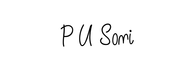 Make a beautiful signature design for name P U Soni. Use this online signature maker to create a handwritten signature for free. P U Soni signature style 5 images and pictures png