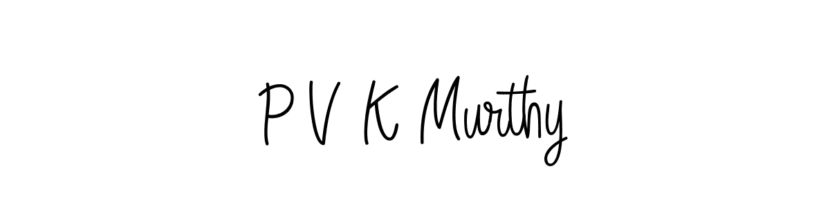 Use a signature maker to create a handwritten signature online. With this signature software, you can design (Angelique-Rose-font-FFP) your own signature for name P V K Murthy. P V K Murthy signature style 5 images and pictures png