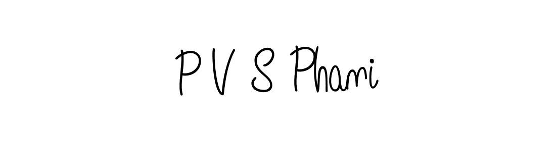 P V S Phani stylish signature style. Best Handwritten Sign (Angelique-Rose-font-FFP) for my name. Handwritten Signature Collection Ideas for my name P V S Phani. P V S Phani signature style 5 images and pictures png