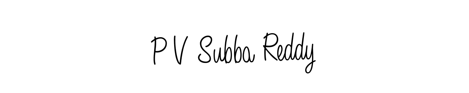 Best and Professional Signature Style for P V Subba Reddy. Angelique-Rose-font-FFP Best Signature Style Collection. P V Subba Reddy signature style 5 images and pictures png