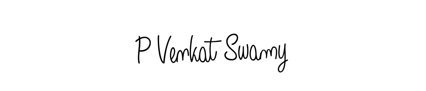 How to Draw P Venkat Swamy signature style? Angelique-Rose-font-FFP is a latest design signature styles for name P Venkat Swamy. P Venkat Swamy signature style 5 images and pictures png