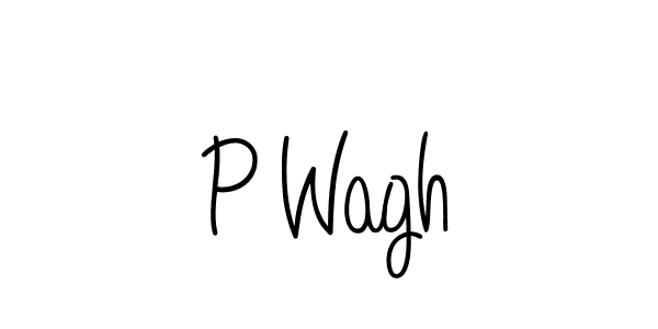 Also we have P Wagh name is the best signature style. Create professional handwritten signature collection using Angelique-Rose-font-FFP autograph style. P Wagh signature style 5 images and pictures png