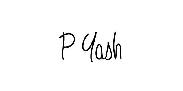 How to Draw P Yash signature style? Angelique-Rose-font-FFP is a latest design signature styles for name P Yash. P Yash signature style 5 images and pictures png