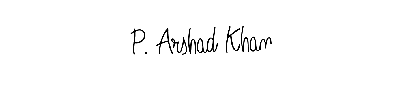 Make a beautiful signature design for name P. Arshad Khan. Use this online signature maker to create a handwritten signature for free. P. Arshad Khan signature style 5 images and pictures png