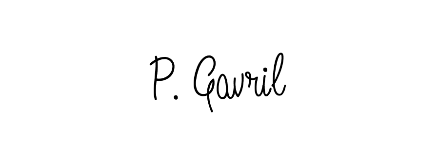 How to Draw P. Gavril signature style? Angelique-Rose-font-FFP is a latest design signature styles for name P. Gavril. P. Gavril signature style 5 images and pictures png