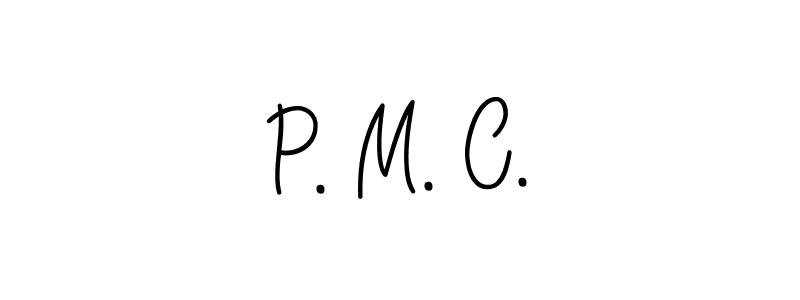 It looks lik you need a new signature style for name P. M. C.. Design unique handwritten (Angelique-Rose-font-FFP) signature with our free signature maker in just a few clicks. P. M. C. signature style 5 images and pictures png