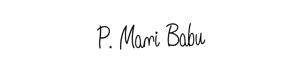 Angelique-Rose-font-FFP is a professional signature style that is perfect for those who want to add a touch of class to their signature. It is also a great choice for those who want to make their signature more unique. Get P. Mani Babu name to fancy signature for free. P. Mani Babu signature style 5 images and pictures png