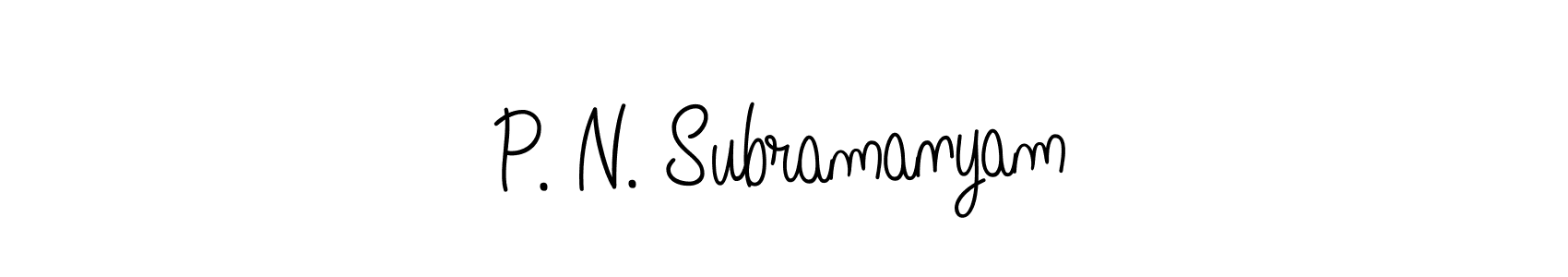 It looks lik you need a new signature style for name P. N. Subramanyam. Design unique handwritten (Angelique-Rose-font-FFP) signature with our free signature maker in just a few clicks. P. N. Subramanyam signature style 5 images and pictures png