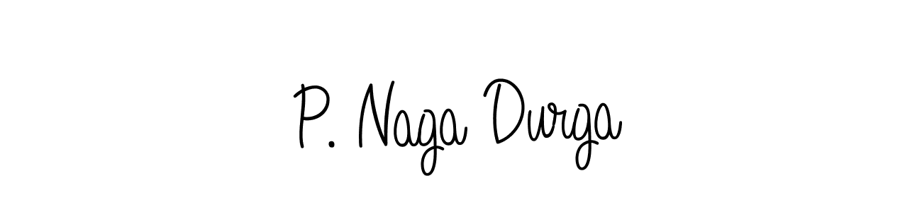 if you are searching for the best signature style for your name P. Naga Durga. so please give up your signature search. here we have designed multiple signature styles  using Angelique-Rose-font-FFP. P. Naga Durga signature style 5 images and pictures png