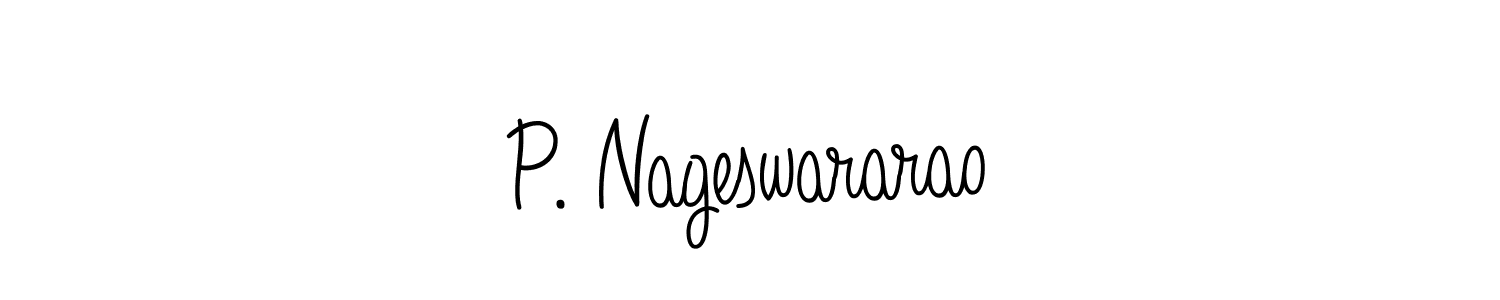 Create a beautiful signature design for name P. Nageswararao. With this signature (Angelique-Rose-font-FFP) fonts, you can make a handwritten signature for free. P. Nageswararao signature style 5 images and pictures png