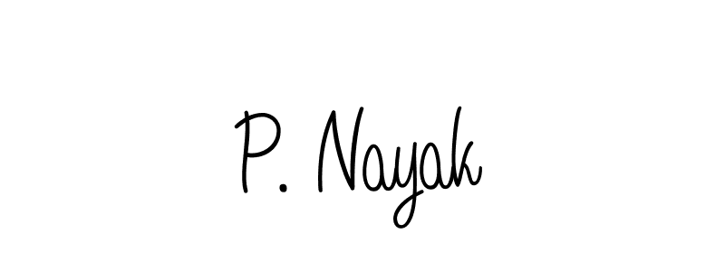 P. Nayak stylish signature style. Best Handwritten Sign (Angelique-Rose-font-FFP) for my name. Handwritten Signature Collection Ideas for my name P. Nayak. P. Nayak signature style 5 images and pictures png