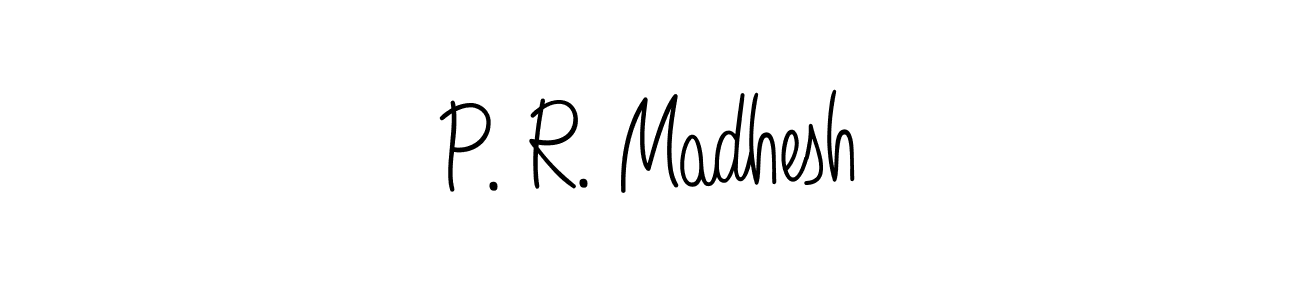 Make a short P. R. Madhesh signature style. Manage your documents anywhere anytime using Angelique-Rose-font-FFP. Create and add eSignatures, submit forms, share and send files easily. P. R. Madhesh signature style 5 images and pictures png