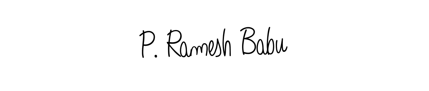 Angelique-Rose-font-FFP is a professional signature style that is perfect for those who want to add a touch of class to their signature. It is also a great choice for those who want to make their signature more unique. Get P. Ramesh Babu name to fancy signature for free. P. Ramesh Babu signature style 5 images and pictures png