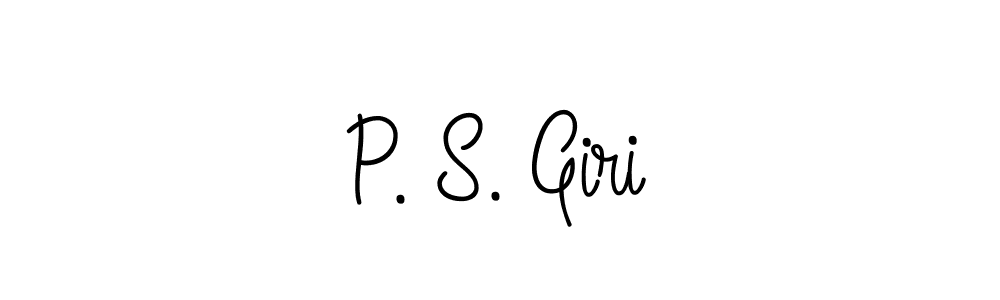 P. S. Giri stylish signature style. Best Handwritten Sign (Angelique-Rose-font-FFP) for my name. Handwritten Signature Collection Ideas for my name P. S. Giri. P. S. Giri signature style 5 images and pictures png