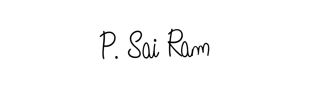 How to make P. Sai Ram name signature. Use Angelique-Rose-font-FFP style for creating short signs online. This is the latest handwritten sign. P. Sai Ram signature style 5 images and pictures png