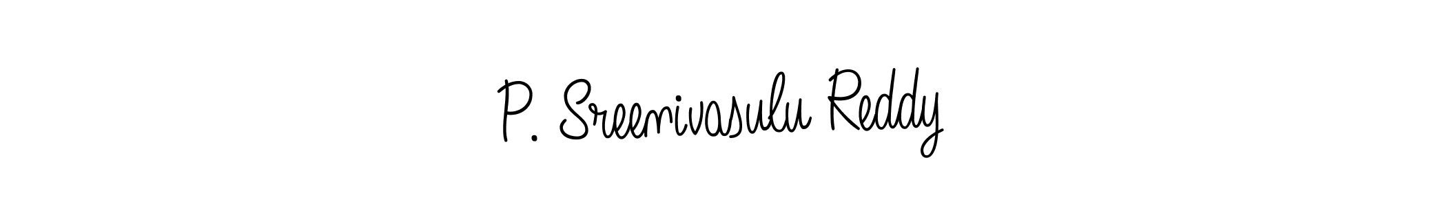 Use a signature maker to create a handwritten signature online. With this signature software, you can design (Angelique-Rose-font-FFP) your own signature for name P. Sreenivasulu Reddy. P. Sreenivasulu Reddy signature style 5 images and pictures png