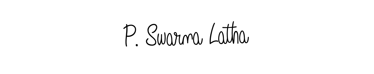 Also we have P. Swarna Latha name is the best signature style. Create professional handwritten signature collection using Angelique-Rose-font-FFP autograph style. P. Swarna Latha signature style 5 images and pictures png
