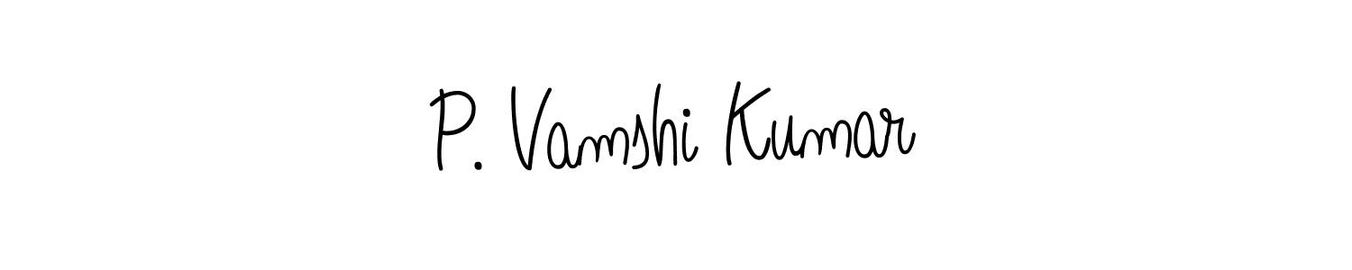 Best and Professional Signature Style for P. Vamshi Kumar. Angelique-Rose-font-FFP Best Signature Style Collection. P. Vamshi Kumar signature style 5 images and pictures png