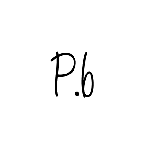 Also we have P.b name is the best signature style. Create professional handwritten signature collection using Angelique-Rose-font-FFP autograph style. P.b signature style 5 images and pictures png