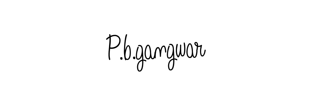 You should practise on your own different ways (Angelique-Rose-font-FFP) to write your name (P.b.gangwar) in signature. don't let someone else do it for you. P.b.gangwar signature style 5 images and pictures png