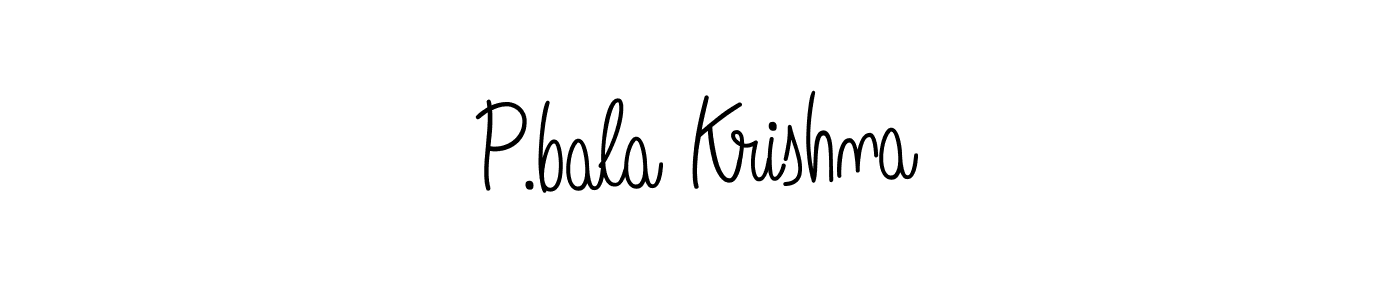 You can use this online signature creator to create a handwritten signature for the name P.bala Krishna. This is the best online autograph maker. P.bala Krishna signature style 5 images and pictures png