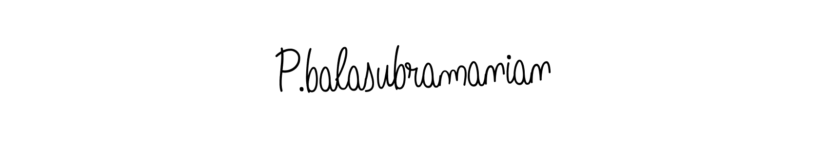 How to Draw P.balasubramanian signature style? Angelique-Rose-font-FFP is a latest design signature styles for name P.balasubramanian. P.balasubramanian signature style 5 images and pictures png