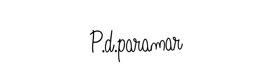 P.d.paramar stylish signature style. Best Handwritten Sign (Angelique-Rose-font-FFP) for my name. Handwritten Signature Collection Ideas for my name P.d.paramar. P.d.paramar signature style 5 images and pictures png