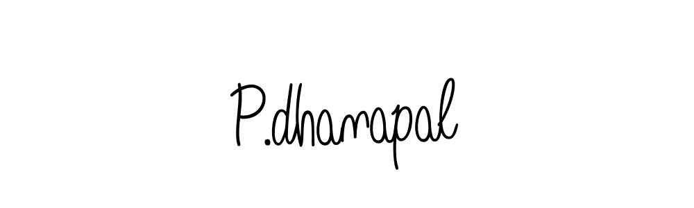 The best way (Angelique-Rose-font-FFP) to make a short signature is to pick only two or three words in your name. The name P.dhanapal include a total of six letters. For converting this name. P.dhanapal signature style 5 images and pictures png