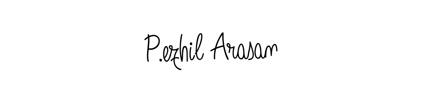 Design your own signature with our free online signature maker. With this signature software, you can create a handwritten (Angelique-Rose-font-FFP) signature for name P.ezhil Arasan. P.ezhil Arasan signature style 5 images and pictures png