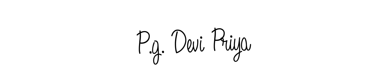 Also we have P.g. Devi Priya name is the best signature style. Create professional handwritten signature collection using Angelique-Rose-font-FFP autograph style. P.g. Devi Priya signature style 5 images and pictures png