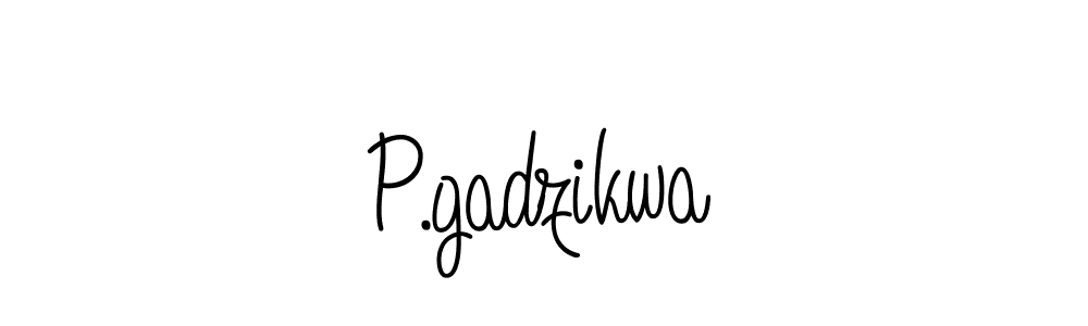 P.gadzikwa stylish signature style. Best Handwritten Sign (Angelique-Rose-font-FFP) for my name. Handwritten Signature Collection Ideas for my name P.gadzikwa. P.gadzikwa signature style 5 images and pictures png