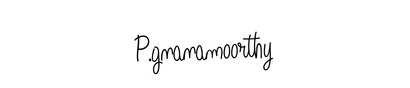 You should practise on your own different ways (Angelique-Rose-font-FFP) to write your name (P.gnanamoorthy) in signature. don't let someone else do it for you. P.gnanamoorthy signature style 5 images and pictures png