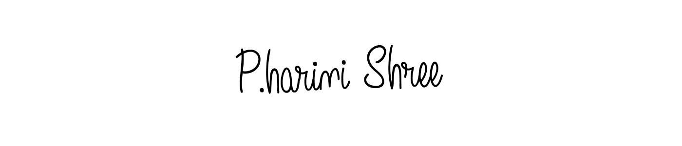 Design your own signature with our free online signature maker. With this signature software, you can create a handwritten (Angelique-Rose-font-FFP) signature for name P.harini Shree. P.harini Shree signature style 5 images and pictures png