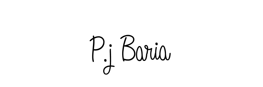 Once you've used our free online signature maker to create your best signature Angelique-Rose-font-FFP style, it's time to enjoy all of the benefits that P.j Baria name signing documents. P.j Baria signature style 5 images and pictures png