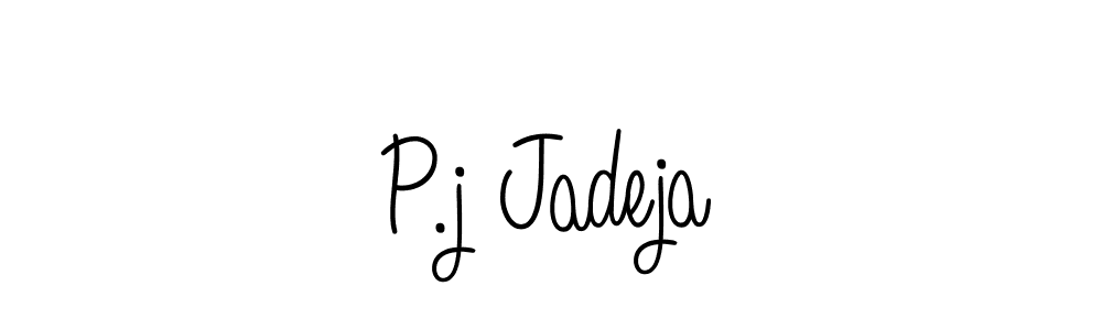 How to make P.j Jadeja signature? Angelique-Rose-font-FFP is a professional autograph style. Create handwritten signature for P.j Jadeja name. P.j Jadeja signature style 5 images and pictures png