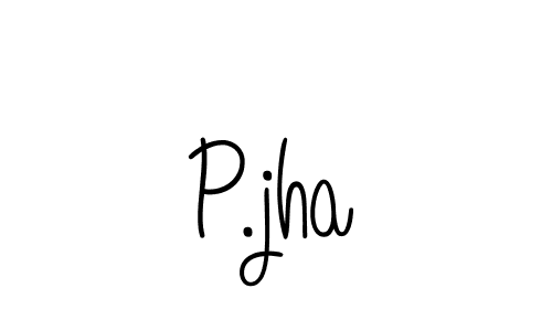You should practise on your own different ways (Angelique-Rose-font-FFP) to write your name (P.jha) in signature. don't let someone else do it for you. P.jha signature style 5 images and pictures png