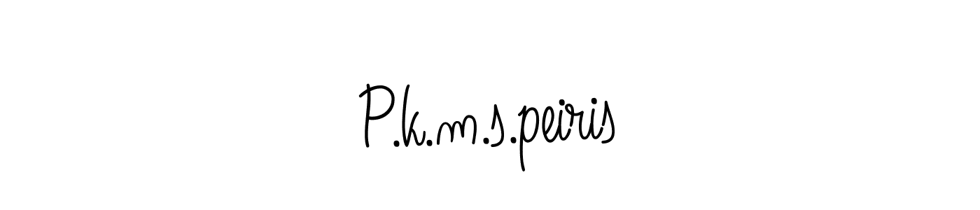 It looks lik you need a new signature style for name P.k.m.s.peiris. Design unique handwritten (Angelique-Rose-font-FFP) signature with our free signature maker in just a few clicks. P.k.m.s.peiris signature style 5 images and pictures png