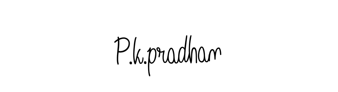 Use a signature maker to create a handwritten signature online. With this signature software, you can design (Angelique-Rose-font-FFP) your own signature for name P.k.pradhan. P.k.pradhan signature style 5 images and pictures png