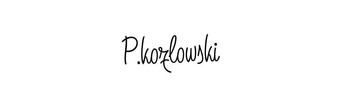 This is the best signature style for the P.kozlowski name. Also you like these signature font (Angelique-Rose-font-FFP). Mix name signature. P.kozlowski signature style 5 images and pictures png