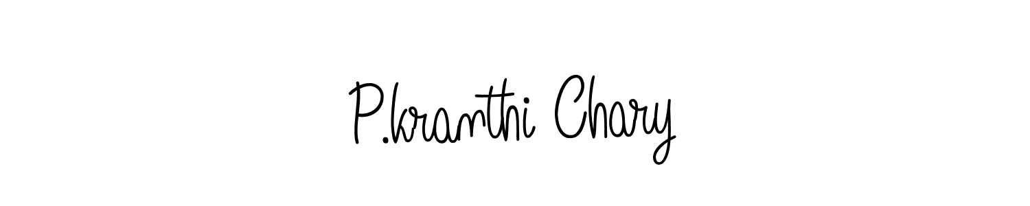 Similarly Angelique-Rose-font-FFP is the best handwritten signature design. Signature creator online .You can use it as an online autograph creator for name P.kranthi Chary. P.kranthi Chary signature style 5 images and pictures png