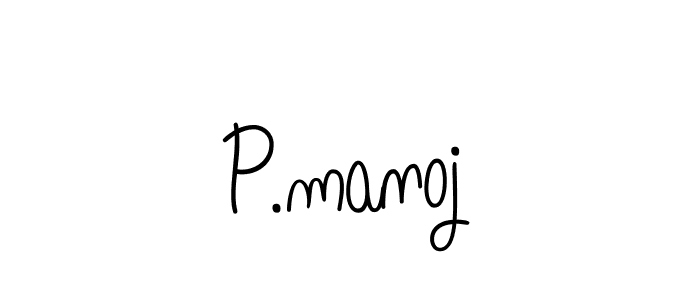 How to Draw P.manoj signature style? Angelique-Rose-font-FFP is a latest design signature styles for name P.manoj. P.manoj signature style 5 images and pictures png