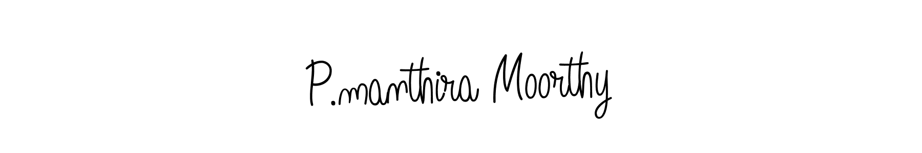 Angelique-Rose-font-FFP is a professional signature style that is perfect for those who want to add a touch of class to their signature. It is also a great choice for those who want to make their signature more unique. Get P.manthira Moorthy name to fancy signature for free. P.manthira Moorthy signature style 5 images and pictures png